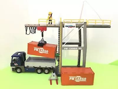 Buy Playmobil Battery Operated Cargo Crane 5254 With Tipper Truck 5255 With Extras • 25£