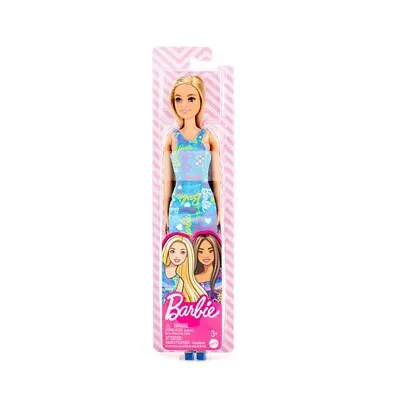 Buy Barbie Caucasian Doll Pink Logo Print Dress W/Sandals /GBK92-HGM57 • 9.59£