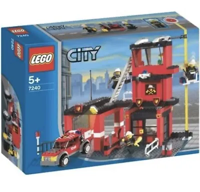 Buy Lego 7240 Fire Station Retired Complete Plus Instructions & Minifigures No Box • 50£
