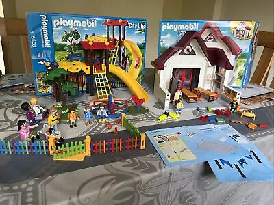 Buy Playmobil City Life Bundle Children Playground 5568 And School 6865 • 20£