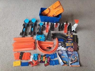 Buy Hot Wheels Track Builder System Stunt Box 78613037 And Others 75+ Pieces 7 Cars • 1.20£
