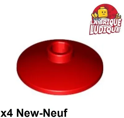 Buy Lego 4x Dish Disc Radar Top Strut 2x2 Red/Red 4740 New • 1.92£