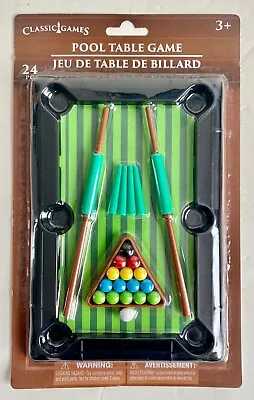 Buy New Pool Table Game Mini Billiards Cue Sticks Billiard Balls Plastic Toy NIB • 19.27£