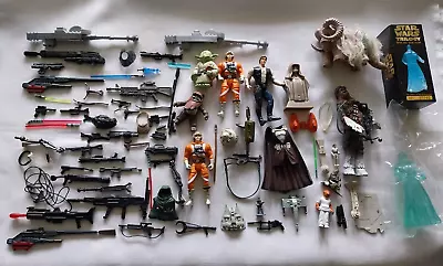 Buy Vintage Star Wars Figure Weapons , Accessories, Guns Bundle Mix Job Lot • 15£