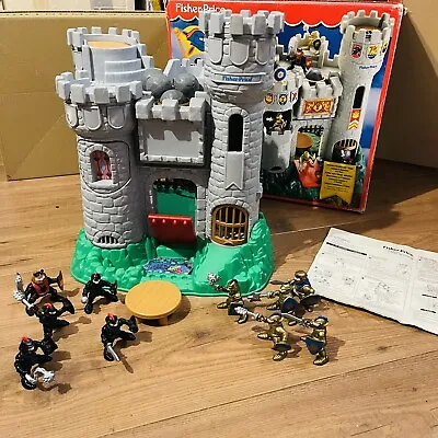 Buy Complete Boxed Vintage 1990s Fisher Price Castle 10 Knights Figures Canon As08 • 94.80£