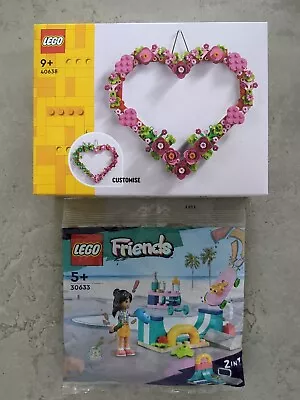 Buy LEGO CREATOR Heart Ornament 40638 & LEGO Friends 30633 Skate Ramp Polybag - NEW • 18.99£