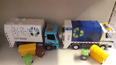Buy PLAYMOBIL 2 X  RECYCLE TRUCK (Dust Cart,Rubbish Lorry) • 15£