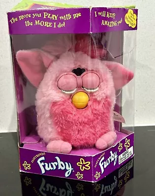 Buy Furby 1999 Vintage Retro Model 70-800 Tiger Electronics Boxed Pink Working • 49.99£