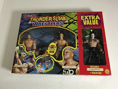 Buy ToyBiz WCW Thunder Slam Wrestlers Extra Value Buff Bagwell Jeff Jarrett Vampiro • 44.99£