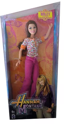 Buy Mattel N5305 Disney Hannah Montana Miley Stewart Doll, Brown Hair Flower Shirt • 60.64£