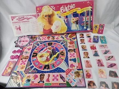 Buy 1991 Barbie Queen Of The Prom Board Game 1990’s Edition  Golden COMPLETE! • 22.67£