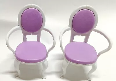 Buy Barbie 2 Chairs Purple - White (ID Mattel 1996) • 4.30£