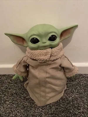 Buy 2021 Mandalorian Baby Yoda Grogu Plastic Plush Figure Doll Mattel Lucasfilm Bb8b • 20£