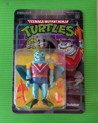 Buy Teenage Mutant Ninja Turtles Reaction Ray Fillet Figure Tmnt  Super7 New Moc • 10.95£