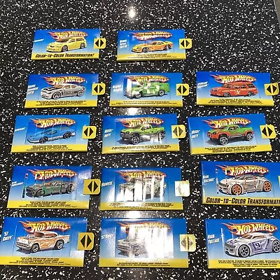 Buy Hot Wheels Color Shifters  Vintage Real Riders 2009 Job Lot X14 Cards Collectors • 30£