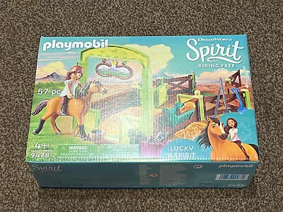 Buy Playmobil DreamWorks Spirit Lucky And Spirit With Horse Stall Ages 4+ • 14£