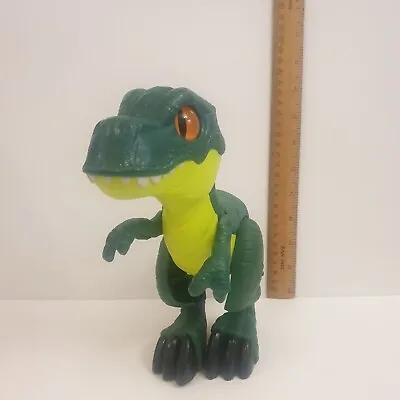 Buy Fisher Price Imaginext Jurassic World T-Rex Raptor XL 9.5  Green Dinosaur Toy • 6.13£