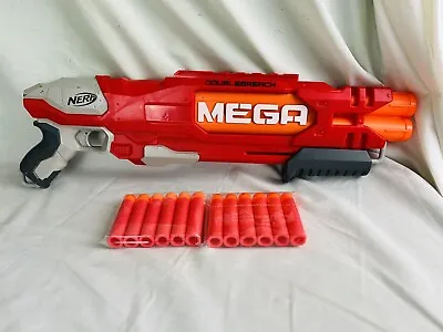 Buy NERF MEGA Doublebreach Shotgun + 12 New Darts • 16.99£