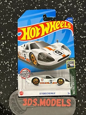 Buy FORD GT40 67 WHITE GULF LONG CARD  Hot Wheels 1:64 **COMBINE POSTAGE** • 2.95£