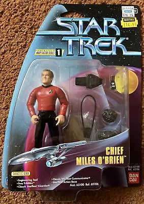 Buy Star Trek Chief Miles O'Brien Playmates Figure Warp Factor Series 1 BANDAI Rare • 33.99£