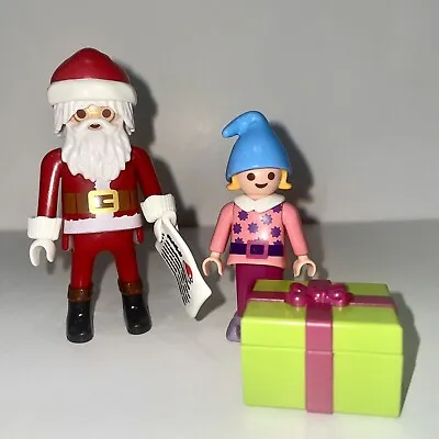 Buy Playmobil Figures: Christmas Santa + Elf, With Present And Nice List. Advent • 6.50£