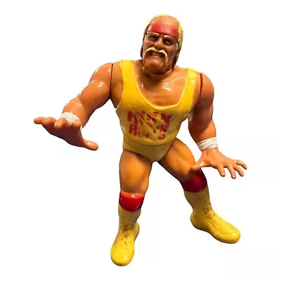 Buy Hasbro 1990 WWF WWE Titan Sports Hulk Hogan Series 1 Wrestling Figure • 11.99£