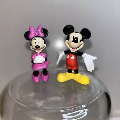 Buy Disney Mattel Mickey Mouse + Mini Mouse Figures 2” Tall • 3£