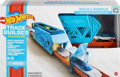 Buy Hot Wheels Track Builder Unlimited Build Track SLIDE & LAUNCH Pack Playset Toy • 18.75£