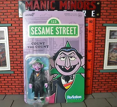 Buy Super7 Reaction Figure - Sesame Street - Count Von Count - The Count • 22.99£