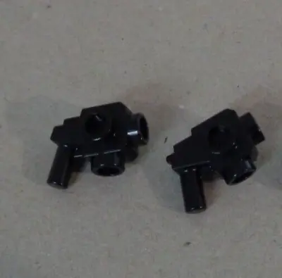 Buy Lego Spares 44709 6253695 Minifigure Weapon Gun Blaster Stud Black X2 • 1.99£