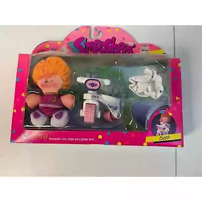 Buy Vintage Fisher Price Smooshees Cuddlers Doll Beth W/ Bicycle In Box, 1980s Toy • 36.85£