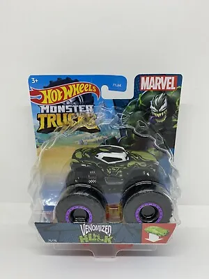Buy Hot Wheels Monster Trucks Venomized Hulk Marvel 1:64 • 19.99£