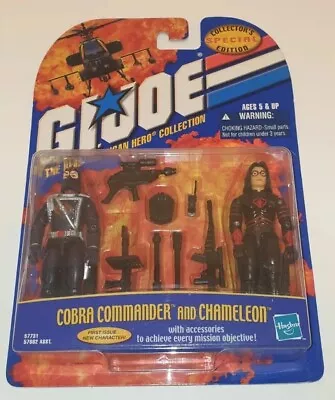 Buy GI Joe Action Force Cobra Commander V9 & Chameleon V1 2 Pack 2000 Carded O-ring • 30£