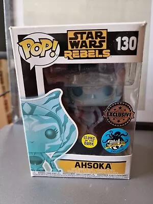 Buy Funko Pop Star Wars #130 Ahsoka Rebels GITD Glow LACC LA Comic Con • 40£