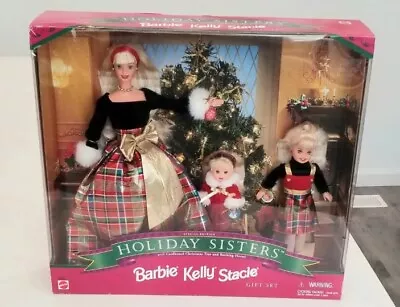 Buy Barbie Kelly Stacie.  Holiday Sisters Gift Set / 1998  • 113.26£