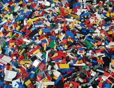 Buy Genuine Lego Bundle 2kg-2000 Pieces  Mixed Bricks ! Pieces + 3 MINIFIGURES !!!! • 19.99£