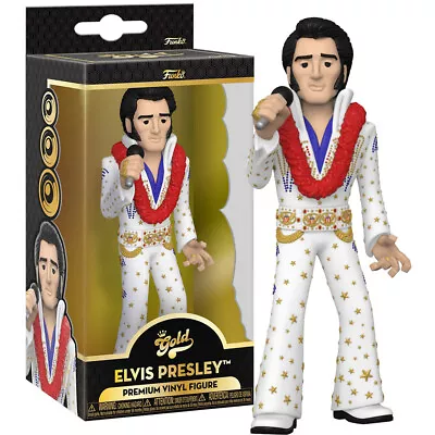 Buy Funko Elvis Presley GOLD Series Collectable Figure Aloha Hawaii Concert 1973 • 15.99£