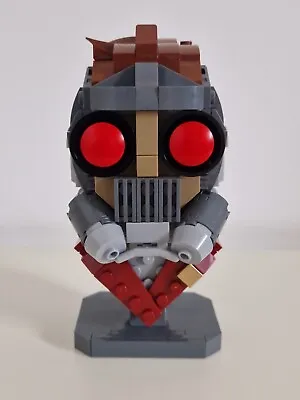 Buy Custom Lego Star-lord Helmet Bust Moc With Stand | Guardians Of The Galaxy  • 44.99£