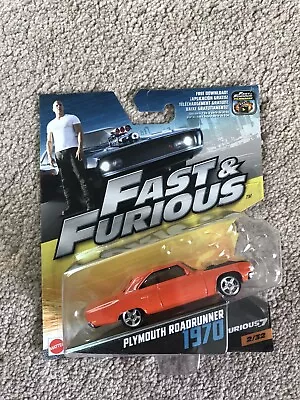 Buy Mattel Fast And Furious 1/55 Plymouth Roadrunner 1970 Die-cast New Mattel • 8.99£