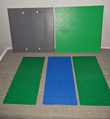 Buy 5 X  Vintage Genuine Lego 32 X 32 Dot And 16 X 32 Base Plates Bundle All In Vgc • 24.95£