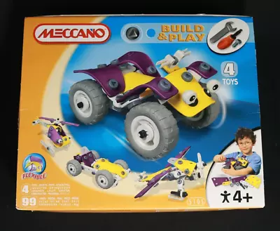 Buy MECCANO Car Plane Helicopter PLASTIC 4+ With Tools COMPLETE Unopened Bags • 17.50£