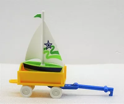 Buy 1 Wagon + 1 Sail Ship For Playmobil Children To Beach Kindergarten Game • 2.98£