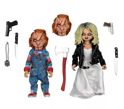 Buy Neca Chucky & Tiffany 2 Pack Bride Of Chucky 20 Cm • 90.84£