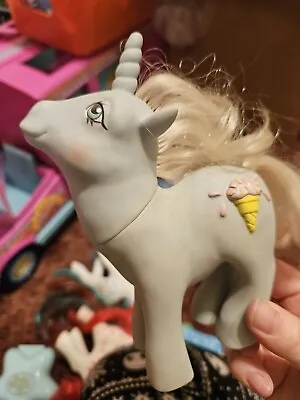 Buy Vintage My Little Pony G1 1987 Sundae Best Ponies 3D Cone Unicorn MLP Coco Berry • 10.50£