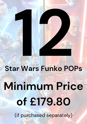 Buy Funko POP Mystery Box Random 12 Genuine Star Wars Funko POP With Protectors • 65.55£