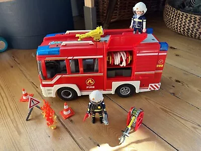 Buy Playmobil Fire Engine With Water Cannon And Figures City Action 9464  • 15£