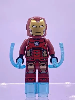 Buy Lego Super Heroes / Avengers - Iron Man Minifigure - Silver Hexagon - Sh612 • 4£