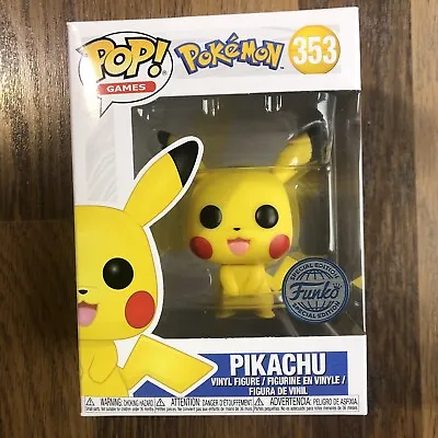 Buy Funko Pop Games Pokemon Vinyl Figure Pikachu #353 SPECIAL EDITION Nintendo BNIB • 9.99£