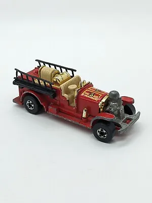 Buy Vintage Hot Wheels Mattel Old Number 5 Fire Engine Truck Hong Kong 1980 • 5£
