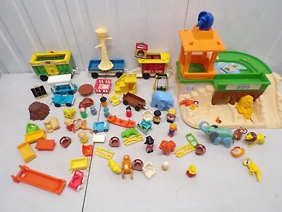 Buy Vintage Fisher Price Zoo Train Figures Animals Little People Mixed Collection • 25£